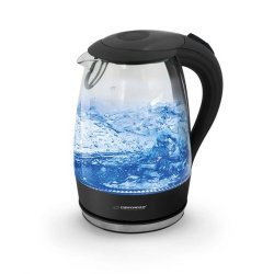 Vattenkokare Esperanza Svart Glas Plast 2200 W 1,7 L