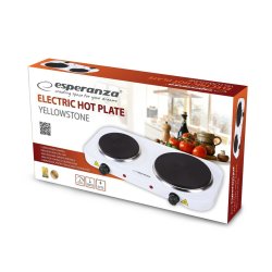 Elektrisk vrmeplatta Esperanza EKH007W Vit Svart 2500 W
