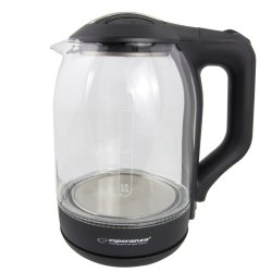 Vattenkokare Esperanza EKK025K  Svart Multicolour Glas Plast 150