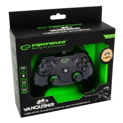 Spelkontroll Esperanza Vanquisher GX550 USB 2.0 Svart PC PlaySta