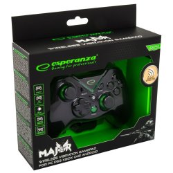Spelkontroll Esperanza EGG112K Svart Grn Microsoft Xbox One PC
