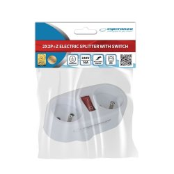 Plugg adapter Esperanza ELK306W 2 Plug