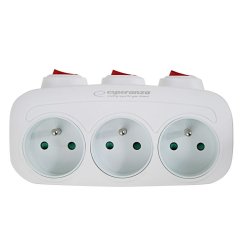 Plugg adapter Esperanza ELK307W 3 Plug