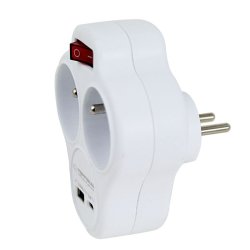 Plugg adapter Esperanza ELK311W 2 Plug
