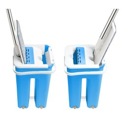 Mop with Bucket Esperanza EHS004 Bl Vit Mikrofiber
