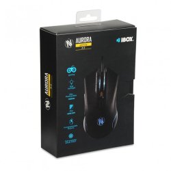 Optisk Mus Ibox AURORA A-3 Svart