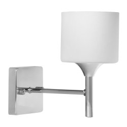 Vgglykta Activejet AJE-MIRA 1P Vit Silvrig Metall 40 W 23 x 21,