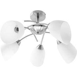 Taklampa Activejet NIKITA 5P Nikiel Vit ickel Metall Glas 200 W