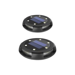 Solcellslampa Activejet AJE-LARIX DP Svart RGB 11 x 14,5 x 11 cm
