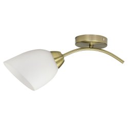 Vgglykta Activejet Vit Gyllene Metall Glas 40 W 40 x 12 x 20 cm