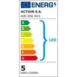 Skrivbordslampa Activejet AJE-IDA 4in1 Vit 80 Metall Plast 150 L