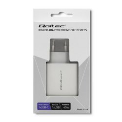Vggladdare Qoltec 51718 Vit 45 W (1 antal)