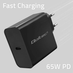 Vggladdare Qoltec 52379 Svart 65 W (1 antal)