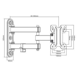 Bordfste fr Skrm MacLean MC-740 23" 13"