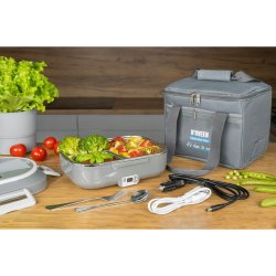Elektrisk lunchbox N'oveen LB640 Mrkgr Rostfritt stl 24 x 11