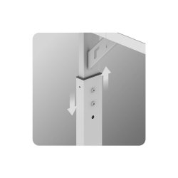 Skrivbord Gaming Huzaro HZ-Hero 2.6 White Vit