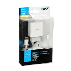 Vggladdare Ibox iBOX C-37 Vit 20 W (1 antal)