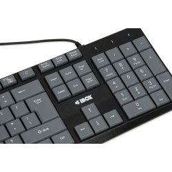 Tangentbord Ibox IKC2010G Svart Gr