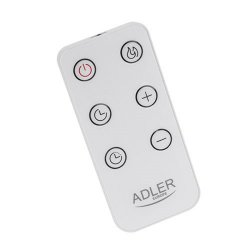 Keramisk vggmonterad flkt Adler AD 7752 Vit 2000 W