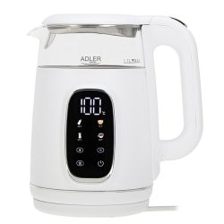 Vattenkokare Adler AD 1305ws Vit Silvrig 2200 W 1,7 L