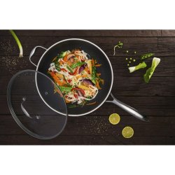 Stekpanna Kohersen 71111 Svart Silvrig Rostfritt stl Aluminium