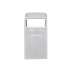 USB-minne Kingston DTMC3G2/64GB Nyckelkedja Silvrig Svart 64 GB