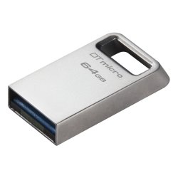 USB-minne Kingston DTMC3G2/64GB Nyckelkedja Silvrig Svart 64 GB