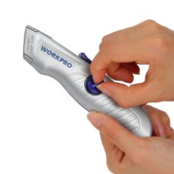 Brytbladskniv Workpro Sk5 Silvrig Aluminium