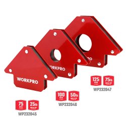 Magnetisk svetsvinkel Workpro 5" 12,5 cm