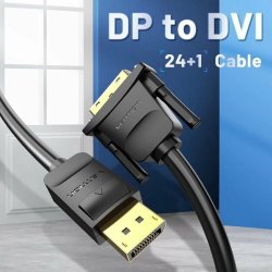 Adapter DisplayPort till DVI Vention HAFBG Svart 1,5 m