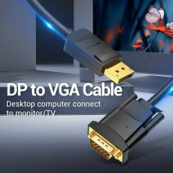 DisplayPort till VGA Adapter Vention HBLBJ Svart 5 m