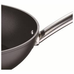 Wokpanna Masterpro Svart Aluminium Smitt aluminium ( 28 cm)