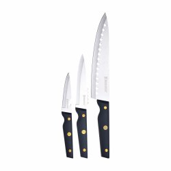 Knivset Bergner Pro Reeco BG41026DBL Rostfritt stl ABS 3 Delar