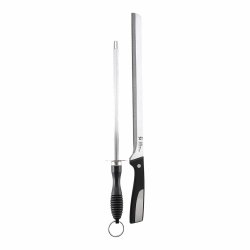 Skinkkniv San Ignacio SG-4362 Rostfritt stl Chaira 2 Delar