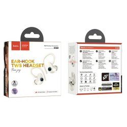 Trdlsa hrlurar med laddningsetui Hoco EQ8 Pure Joy Vit