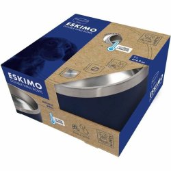 Hundmatare MPETS ESKIMO Metall Rostfritt stl Bl Slirsker 2 L