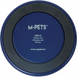 Hundmatare MPETS ESKIMO Metall Rostfritt stl Bl Slirsker 2 L