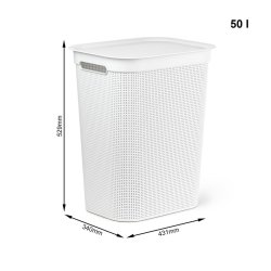 Tvttkorg Rotho Brisen Vit 50 L Plast