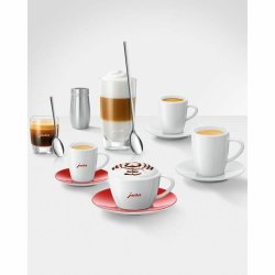 Set med 2 kaffekoppar Jura Cappucino 170 ml Vit Porslin 2 Delar