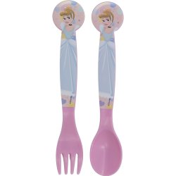 Bestick-set Disney Princess CZ11398 Rosa Plast 2 Delar