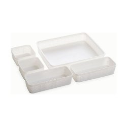 Multifunktionell korg Dem Plast 34 x 28 x 6 cm 5 Delar (5 antal)
