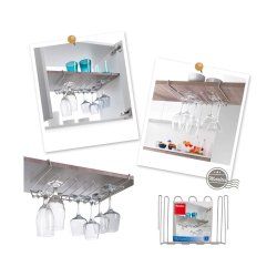 Glashllare Metaltex My-crystal 38 x 26 x 7 cm Metall upp till c