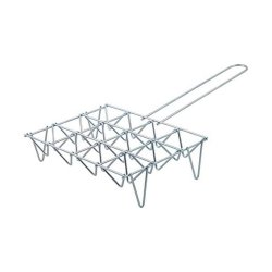 Grnsaksgrill EDM 33,5 x 25 cm Metall Krom