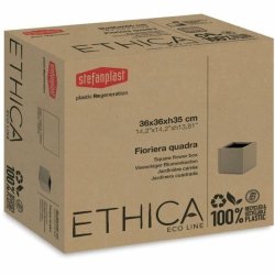 Kruka Stefanplast Beige-brun (taupe) Fyrkantig