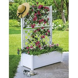Kruka Stefanplast 100 x 43 x 142 cm Rektangulr Vit