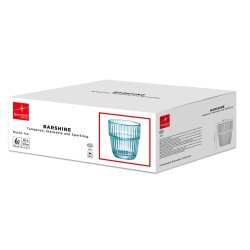 Glas fr vatten Bormioli Rocco Barshine Bl Glas 300 ml (6 antal