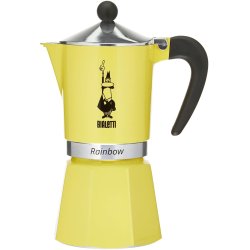 Italiensk Kaffepanna Bialetti Rainbow Gul Jaune Metall 6 Koppar