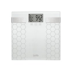 Digital Badrumsvg LAICA PS5014 Vit Glas 180 kg