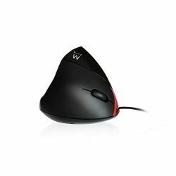 Optisk Mus Ergonomisk Ewent EW3156 1000 dpi USB Svart Svart/Rd