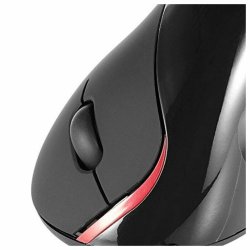 Optisk Mus Ergonomisk Ewent EW3156 1000 dpi USB Svart Svart/Rd
